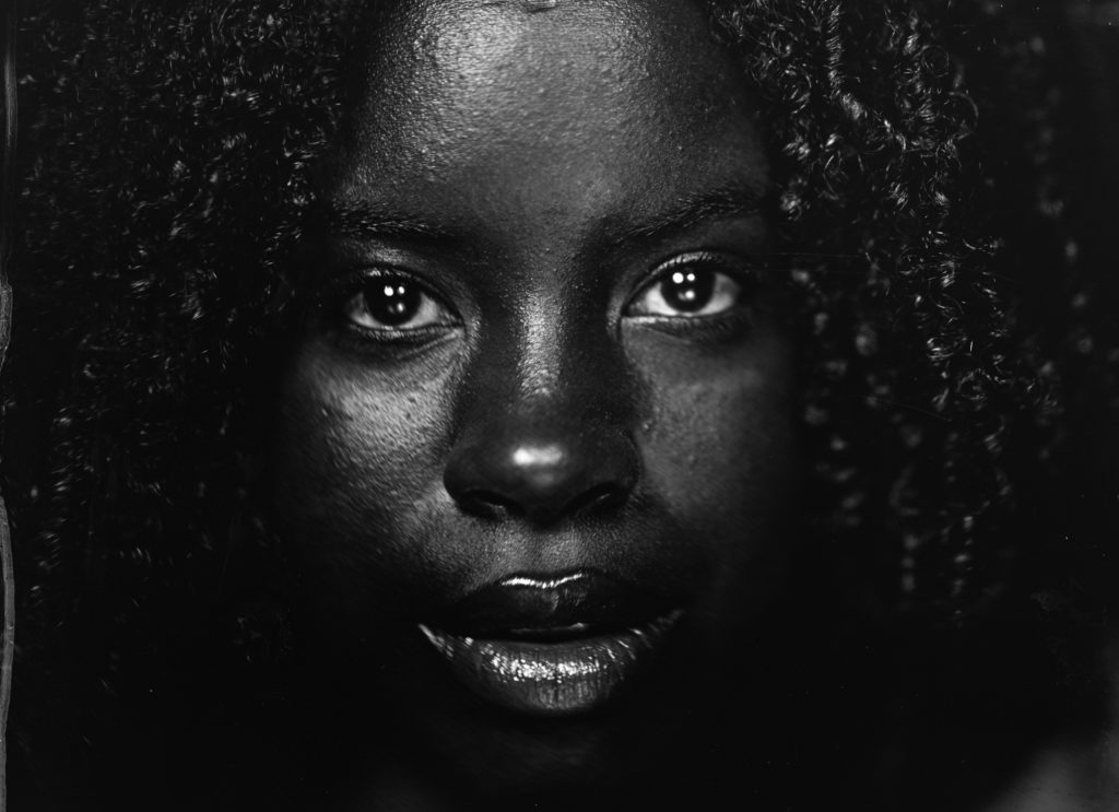 Black and white photographic portrait by Achim Boers